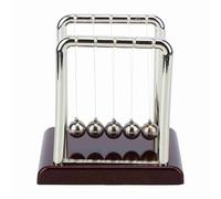 Baxnore Physics Pendulum Balance Ball Educational Science Desk Decor Kinetic Art for Office Home Decoration Newton Cradle Metal Ball ABS Plastic S M L Size (Small square billiard ball)