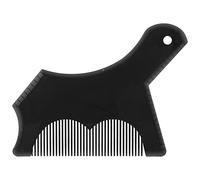 Baxnore Plastic Beard Shaping Tool Beard Hairline Shaping Template Comb Men Beard Trimming Shaper Precision Symmetry Design for Daily Grooming Home Salon Use (Black)