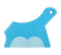 Baxnore Plastic Beard Shaping Tool Beard Hairline Shaping Template Comb Men Beard Trimming Shaper Precision Symmetry Design for Daily Grooming Home Salon Use (Transparent Blue)