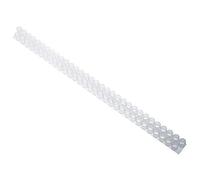 Baxnore Plastic Queen Bee Double Cell Bar Strip Set 6pc With 63 Queen Cell Cups Base For Beekeeping Tools White 38cm 124g