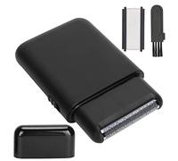 Baxnore Pocket Foil Shaver for Men, Compact Cordless Electric Shaver, USB Rechargeable Men’s Travel Shaver for Beard and Hair, Mini Foil Shaver