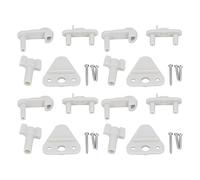 Baxnore Pontoon Boat Gate Latch Replacement Kit Universal ABS Plastic Square Frame Door Latches for Marine Boats Yachts and RVs Left Right Hinged Doors 1 to 1 1/4 Inch Complete Set