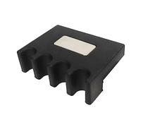 Baxnore Pool Cue Stick Holder Portable Heavy Duty Rubber Anti Slip Billiard Accessories Cue Rest Stand for Pool Tables Bars Clubs Game Rooms Black (4 Holes)