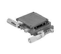 Baxnore Precision Ball Guide Linear Stage Manual Adjustable Fine Tuning Platform 80x80mm Aluminum Alloy Sliding Table for Optical Equipment Semiconductor Devices