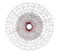 Baxnore Premium 46T Mountain Bike Cassette Flywheel Hollow Split Structure Design High Performance Aluminum Alloy Silver Freewheel for 10/11 Speed Bicycles Enhanced Durability Smoo (10 speed 46T)