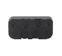 Baxnore Premium Black Euro Holder Organizer Dispenser Box for Car Storage 1 2 5 10 20 50 Cent 1 2 Euro Compact Plastic Container 5.2x10x2.3cm Vehicle Accessory
