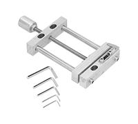 Baxnore Premium Flat Vise Mini Clamp Heavy Duty Table Drill Press Vice with Hex Wrench Precision Woodworking Tool Aluminium Alloy for Engraving Fixation