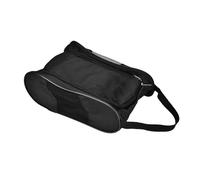 Baxnore Premium Golf Shoes Bag Breathable Nylon Storage Case with Double Zipper for Golfers Travel Sports Enthusiasts Black or Blue Color 12.8 x 8.7 x 4.7 Inches (Black)