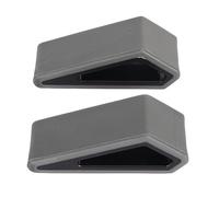 Baxnore Premium Mini Laptop Stand Portable Ergonomic Adjustable Height Computer Stand for Office Home Use Lightweight Durable Plastic Silicone Black 2 Pack 7.5x2.7cm