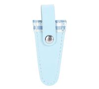 Baxnore Premium PU Leather Scissors Protector Cover for Sewing Embroidery Quilting Crafts Protective Storage Case for Scissors 7.4x3.2x1cm (Blue)