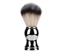 Baxnore Premium Shaving Brush Soft Synthetic Strong Cleaning Power Silver Plated Handle Beard Brush for Men Home Salon Professional Grooming Kit
