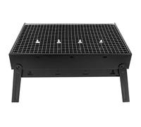 Baxnore Premium Stainless Steel Barbecue Grill Heavy Duty Portable BBQ Stove with Thickened Grid for Outdoor Camping Picnics Backyard Cooking Black 17.1x11.6 Inch