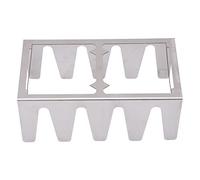 Baxnore Premium Stainless Steel BBQ Skewer Rack for Outdoor Grilling Lightweight Portable Grill Rack for Camping Backyard Barbecue (B)