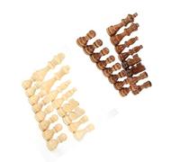 Baxnore Premium Wooden Chess Set 32 Pieces International Chess Pieces Educational Puzzle Game For Adults Family Parent Child Interaction Brain Development Safe Material