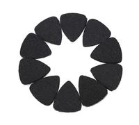 Baxnore Premium Wool Felt Guitar Picks 10PCS 3mm Thick Professional Grade Plectrums for Acoustic Electric Guitar and Ukulele Players Soft Strumming Black White Grey (Black)