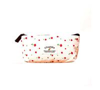 Baxnore Print Pencil Case, Pencil Pen Case Bag, Cloth Pen Bag, Large Pencil Case, Office Stationery Makeup Bag, Print Pen Bag for School Office College Adult Teen (Beige)