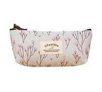 Baxnore Print Pencil Case, Pencil Pen Case Bag, Cloth Pen Bag, Large Pencil Case, Office Stationery Makeup Bag, Print Pen Bag for School Office College Adult Teen (Blue)