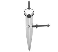 Baxnore Professional 105mm Adjustable Wing Leather Compass Tool High Precision Metal Drafting Instrument for Leather Crafting Sewing and Bag Making Projects Premium Rust Proof Leat