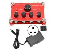 Baxnore Professional 4 Channel Headphone Amplifier Audio Power Amplifier Module with Independent Volume Control for Studio Recording and DJ Mixing PC Material Compact Design