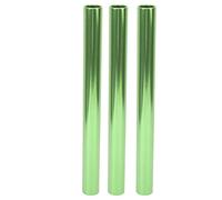 Baxnore Professional Aluminum Alloy Relay Batons Track and Field Sprint Competition Batons Lightweight Durable Hollow Design for Training Sports 3pcs 29cm Length (Green)