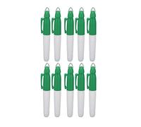 Baxnore Professional Ball Alignment Markers 10 Pack Oil Based Golfing Marker Pens with Plastic Case for Putting Training and Art Projects (Green)