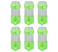 Baxnore Professional Birds Cage Water Feeder Automatic Spill Proof Bird Water Dispenser Hanging Feeder for Parrots Budgies Cockatiels Lovebirds 6 Pack Durable Plastic Pet Bird Acce (100ml)