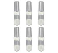 Baxnore Professional Birds Cage Water Feeder Automatic Spill Proof Bird Water Dispenser Hanging Feeder for Parrots Budgies Cockatiels Lovebirds 6 Pack Durable Plastic Pet Bird Acce (150ml)