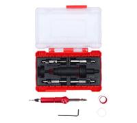 Baxnore Professional Countersink Drill Bit Set with Adjustable Depth Stop High Speed Steel Woodworking Tools Kit for Wood Plastic Metal Working 5 Piece Set