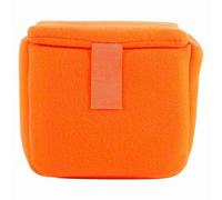 Baxnore Professional DSLR Camera Bag Insert Shockproof Padded Case Velvet Protective Organizer for Photographers Travel Hiking Outdoor Black Red Orange Blue (Orange)