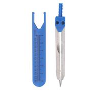 Baxnore Professional EKG Calipers Stainless Steel Measuring Tool with 0-2.4 Inch Ruler and Drafting Compass for Nurses Doctors ECG Heart Rate Monitoring (Blue)