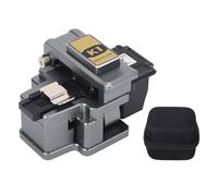 Baxnore Professional Fiber Optic Cleaver with 0.5 Degree Cutting Angle 3 in 1 Fixture Automatic Return Tungsten Steel for Hot Fusion Cold Splicing Fiber Optic Cable for 0.25mm and