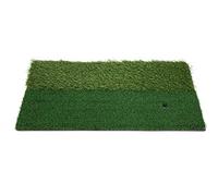 Baxnore Professional Golf Hitting Mat 30x60cm PP Grass Practice Mat with Dual Turf Surface Portable Golf Training Equipment for Indoor Outdoor Backyard Driving Range