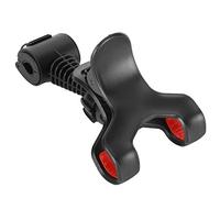 Baxnore Professional Golf Phone Holder 360° Rotatable Golf Club Mobile Stand with Adjustable Clip for Swing Analysis Training Accessory ABS Plastic Black Red All Black 1PC (HRT clip model)