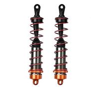 Baxnore Professional Grade 1/8 Scale RC Car Shock Absorbers CNC Machined Metal Dampers for HPI EM DHK JLB LRP Hobao ZD Hongnor DF High Performance Suspension Upgrade Kit 2PCS (143mm)