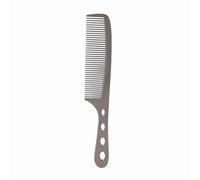 Baxnore Professional Hair Comb Space Aluminum Stainless Steel Anti Static Styling Tool for Salon Barbers Home Use Handmade Premium Beauty Accessory Black Gold Silver 21cm (glossy black 1)