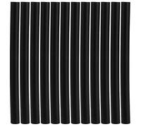 Baxnore Professional Hair Extension Glue Sticks 12Pcs Hot Melt Adhesive Strong Bonding Safe for Wigs Extensions Styling Tools White Yellow Black (Black)