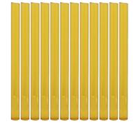 Baxnore Professional Hair Extension Glue Sticks 12Pcs Hot Melt Adhesive Strong Bonding Safe for Wigs Extensions Styling Tools White Yellow Black (Yellow)