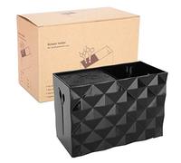 Baxnore Professional Hairdressing Tools Storage Box Large Capacity Durable Portable Organizer for Salon Stylists Beauty Professionals ABS Plastic Red Green White Black 151x105x80mm (Black)