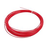 Baxnore Professional Hex Tennis String High Performance Durable Polyester Tennis Wire with Matte Hex Spin Technology for Tennis Rackets 12m 39.4ft Length 1.24mm Diameter (Red)