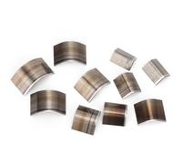 Baxnore Professional Leather Craft Round Corner Knife Mold Steel Punching Die Template Tool Set for Wallet Belt Leatherworking 10pc or 11pc Size Options (Type A Rounded Corner die-Cutting Mold (10