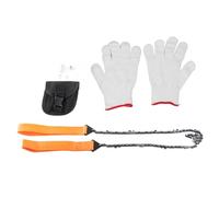 Baxnore Professional Pocket Chainsaw 26 Inch Rope Chain Saw with 11 Blades Heavy Duty Handheld Tree Cutting Tool for Outdoor Camping Gardening Pruning Stainless Steel Mn Steel Allo
