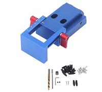 Baxnore Professional Pocket Hole Jig Kit Heavy Duty Aluminum Alloy Woodworking Tool with Precise Measurement Scale for DIY Furniture Building and Cabinet Making