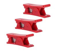 Baxnore Professional PTFE Tubing Set 3PCS Heavy Duty ABS Plastic with for Cutting 1/8 to 3/4 Inch Nylon PVC PU PE Pipes Smooth Clean Cuts Every Time (Red)