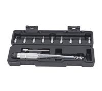 Baxnore Professional Ratchet Wrench Set 1/4 Inch Right Angle Reversible Torque Screwdriver Kit with Multiple Hex and Star Bits for Automotive Repair and DIY Projects