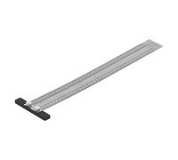Baxnore Professional Scribing Line Ruler Precision Stainless Steel Woodworking Marking Tool for Carpenters DIY Projects 400mm Measuring Ruler