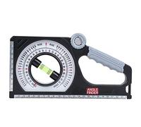 Baxnore Professional Slope Measuring Instrument Angle Finder with Horizontal Liquid Tube Knob Adjustment Woodworking Meter Durable Engineering Plastic for Carpenters and Metal Work