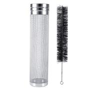 Baxnore Professional Stainless Steel Beer Hop Filter 300 Micron Mesh Heavy Duty Homebrew Accessory with Cleaning Brush for Craft Beer Wine Coffee Brewing Silver 7x18cm or 7x29cm (7 * 29cm Net Bucket