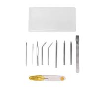 Baxnore Professional Stainless Steel Paracord Weaving Needle Set DIY Crafting Tools for Bracelet Making and Clothing Decoration Includes 9 Needles Scissors and Storage Box