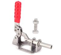 Baxnore Professional Toggle Clamp Heavy Duty Stainless Steel Quick Release Push Pull Welding Clamp with Plastic Handle for Metal Working Woodworking DIY Projects 14x8 5cm 312g