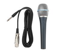 Baxnore Professional Wired Microphone Moving Coil Dynamic Cardioid Handheld Vocal Mic for Stage Performance Live Streaming Karaoke Singing Metal Durable Construction